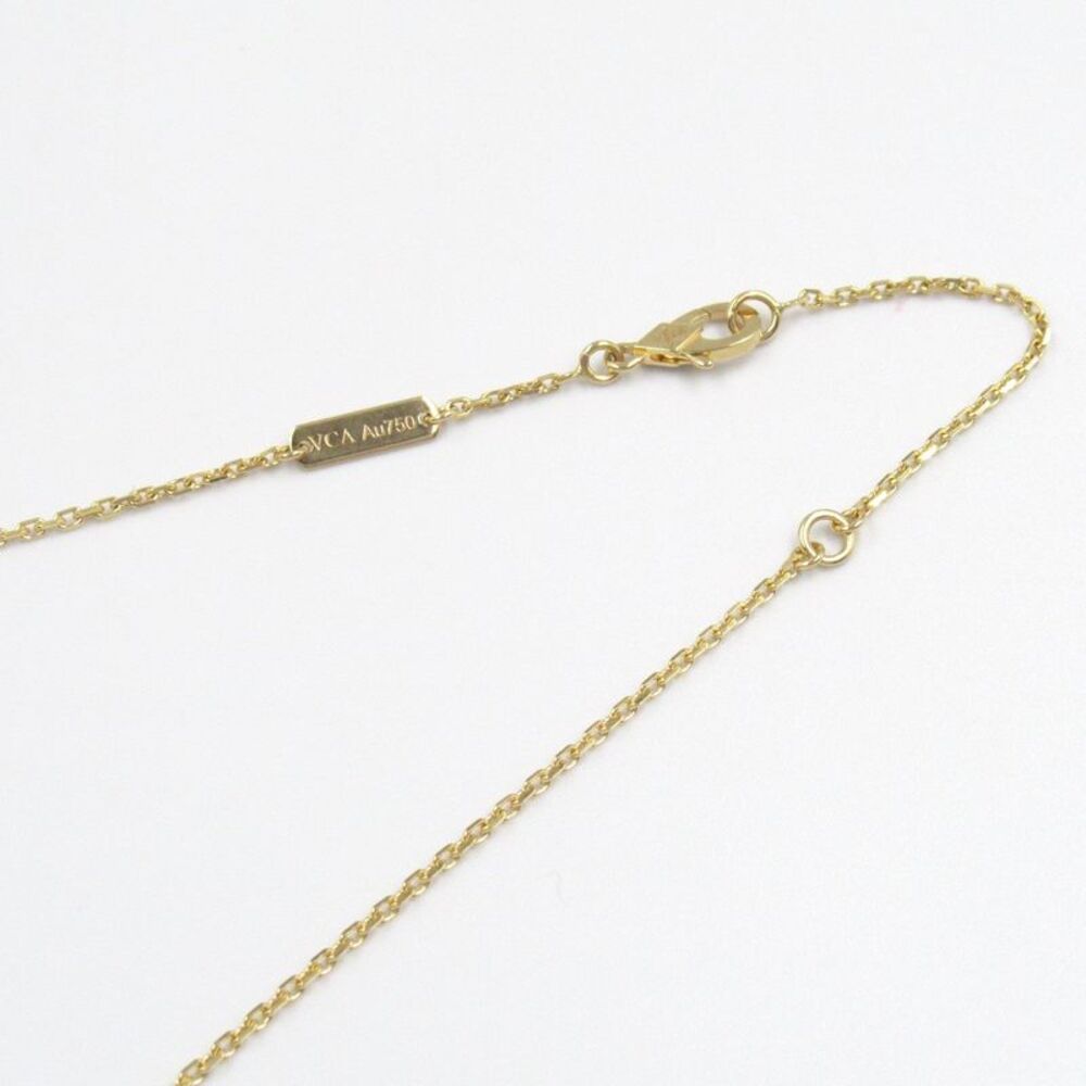 Van Cleef & Arpels Vintage Alhambra Mother of Pearl Au750 Necklace - Picture 4 of 6
